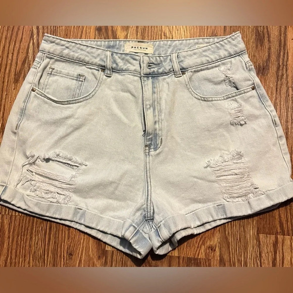 Pacsun distressed jean shorts - Picture 1 of 4